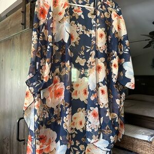 Kimono or swim cover up size XL or  one size fits most